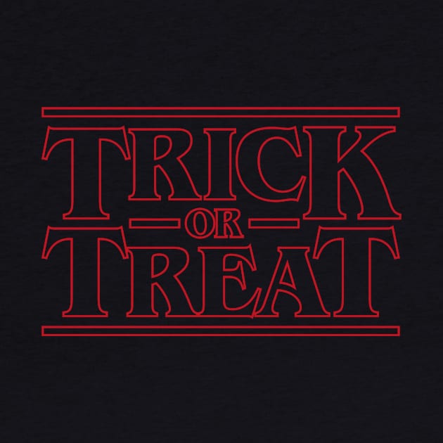 Trick or Treat Halloween Stranger Things by RetroReview